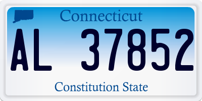 CT license plate AL37852