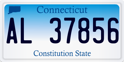 CT license plate AL37856