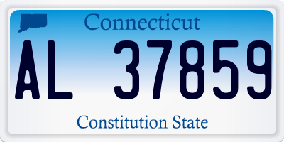 CT license plate AL37859
