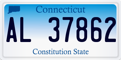 CT license plate AL37862