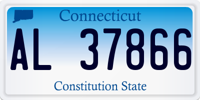 CT license plate AL37866