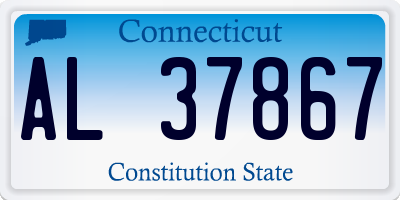 CT license plate AL37867