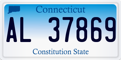 CT license plate AL37869
