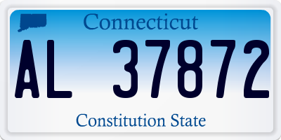CT license plate AL37872