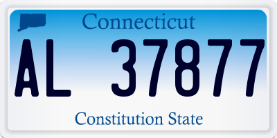 CT license plate AL37877