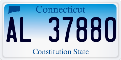 CT license plate AL37880