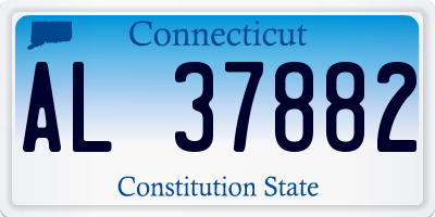 CT license plate AL37882
