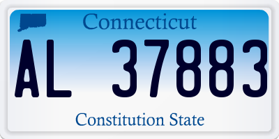 CT license plate AL37883