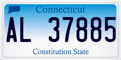 CT license plate AL37885