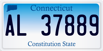 CT license plate AL37889