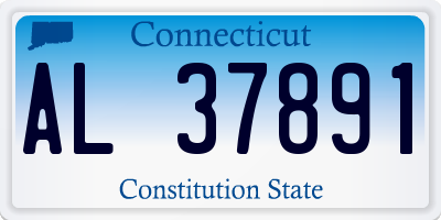 CT license plate AL37891