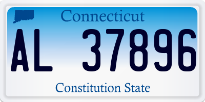CT license plate AL37896