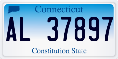 CT license plate AL37897