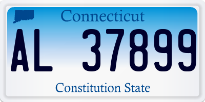 CT license plate AL37899