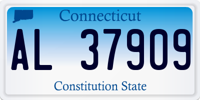 CT license plate AL37909