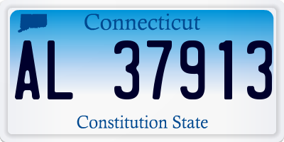 CT license plate AL37913