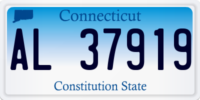CT license plate AL37919