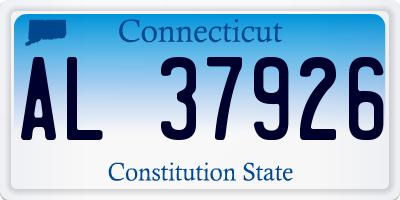 CT license plate AL37926