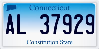 CT license plate AL37929