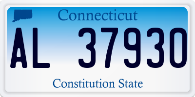 CT license plate AL37930