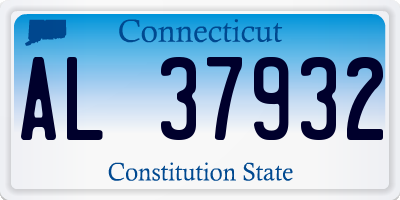 CT license plate AL37932