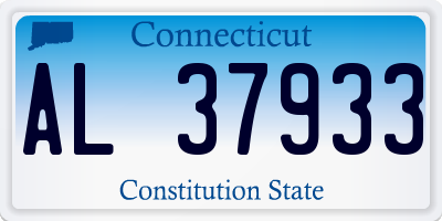 CT license plate AL37933