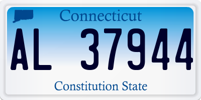 CT license plate AL37944