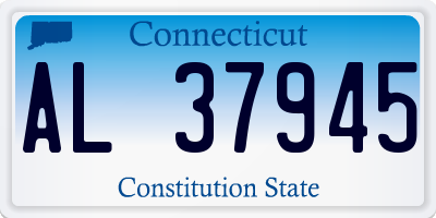 CT license plate AL37945