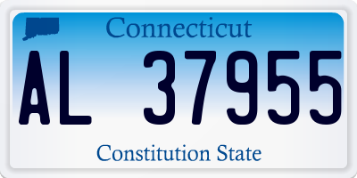 CT license plate AL37955