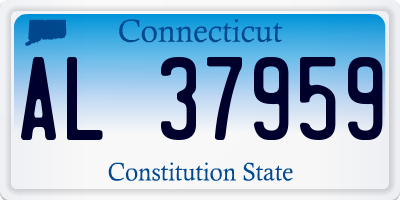 CT license plate AL37959