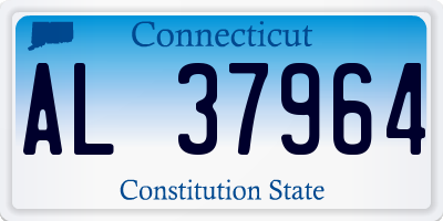 CT license plate AL37964