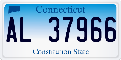 CT license plate AL37966