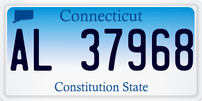 CT license plate AL37968
