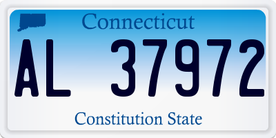 CT license plate AL37972