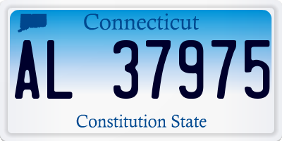 CT license plate AL37975