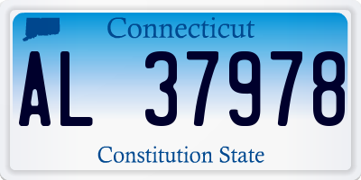 CT license plate AL37978