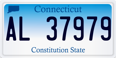 CT license plate AL37979