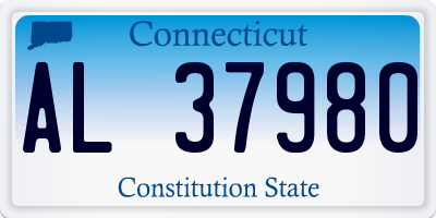 CT license plate AL37980