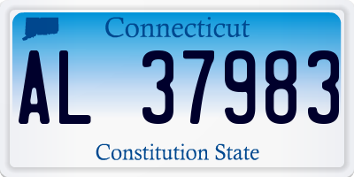 CT license plate AL37983