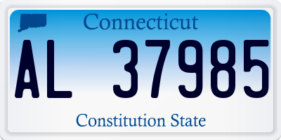 CT license plate AL37985