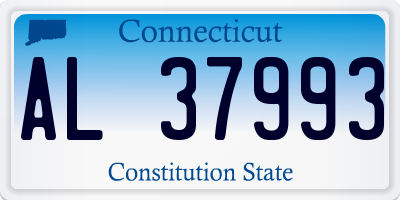 CT license plate AL37993
