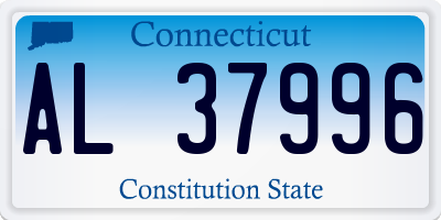 CT license plate AL37996