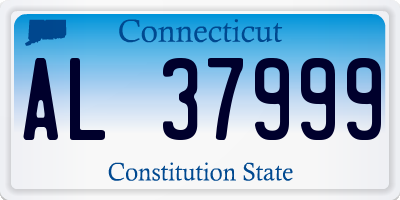 CT license plate AL37999