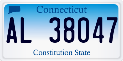 CT license plate AL38047