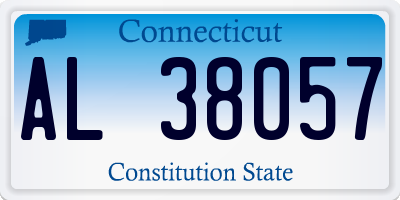 CT license plate AL38057