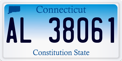 CT license plate AL38061