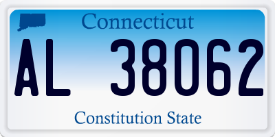 CT license plate AL38062