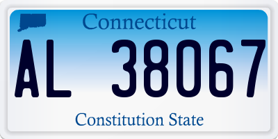CT license plate AL38067