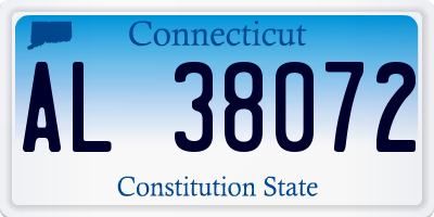 CT license plate AL38072