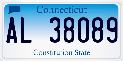 CT license plate AL38089